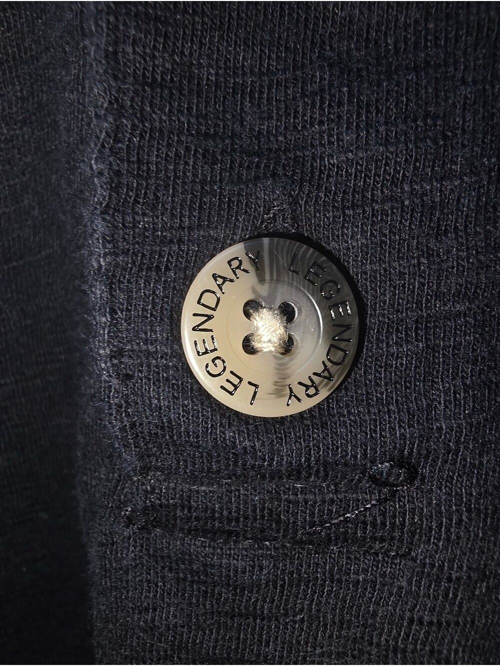 Legendary Whitetails,Men's Black Long-Sleeve Henley with Contrast Stitching #LS1 - Picture 9 of 13